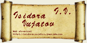 Isidora Vujatov vizit kartica